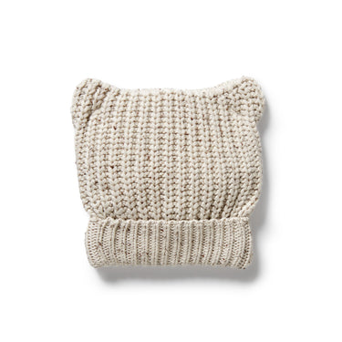 Wilson & Frenchy - Cookie and Cream Organic Knitted Bear Hat